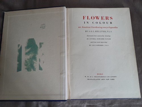 Flowers in Colour Gardening Encyclopaedia by A. G. L. Hellyer Hardcover 1958 - Bild 1 von 6