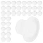  100 Stück transparente Kunststoff-Schraubstopfen, runde Bohrlochabdeckungen,