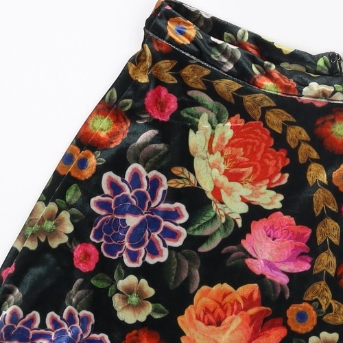 MINKPINK Women's Multicoloured Floral Velvet Skirt M - Picture 9 of 12