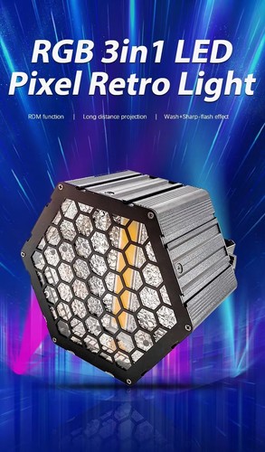 4X LED Retro Par RGBW Pixel Strobe Matrix background Effect DJ Bar DMX Lighting - Picture 3 of 8
