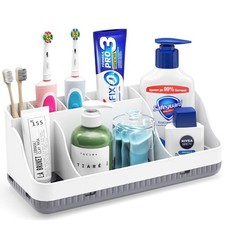 Bathroom Counter Organizer and Storage, 7 Slots Detachable Toothbrush Holders...