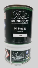 Rubio Monocoat Oil Plus 2C, 350 Milliliters, Pure, Interior Wood Stain and