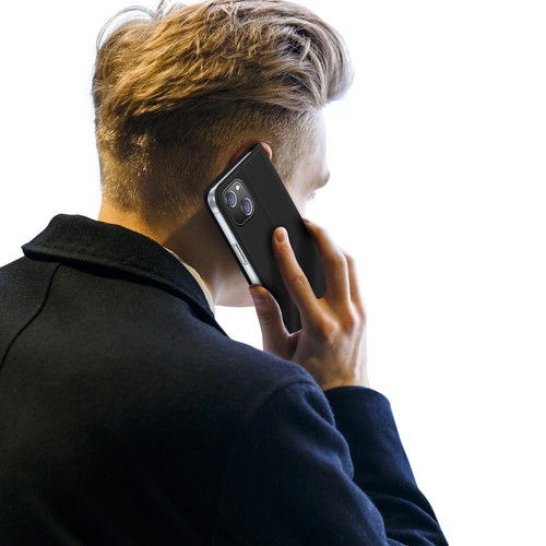 Etui do iPhone 15 Plus pokrowiec z klapką i portfelem Dux Ducis Skin Pro - czarn - Zdjęcie 11 z 12