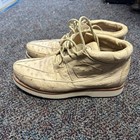 Tan Genuine Ostriches Altos Boots Size 10 Men’s