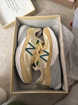 U990TE6 New Balance 990V6 Green Yellow Made in USA (Men's) - Image 1 of 4