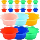 24 Pcs Silicone Cupcake Mold Muffin Förmchen Backbecher Backförmchen