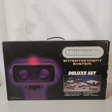Nintendo NES DELUXE SET in Box Rob The Robot R.O.B.Manuals Games TESTED CIB