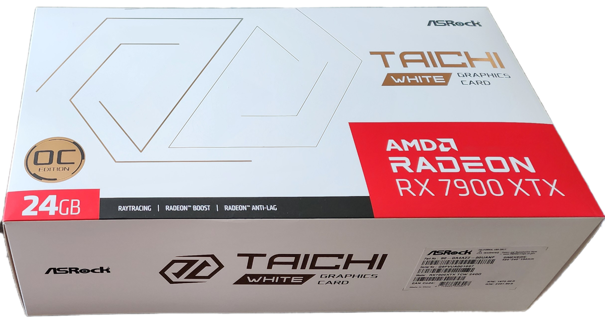 新品保証付 ASRock Radeon RX 7900 XTX TAICHI 白 ASRock Taichi White Radeon RX 7900 XTX 24GB GDDR6 PCI
