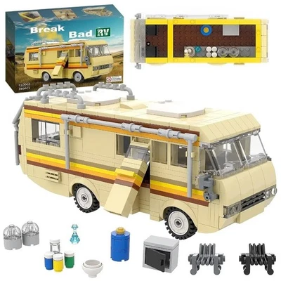 Breaking Bad RV Model Building Blocks Camper Van Collectible Vehicle Car Toy Set