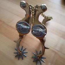 Spurs - Buermann / North & Judd / Hercules Bronze Marked Horse Head - Fine Cond!