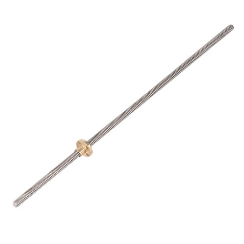 5Pcs 400mm T8 Rod Mit Messingmutter Edelstahl Gewinde Blei Schraube Rod Für UB - Afbeelding 3 van 24