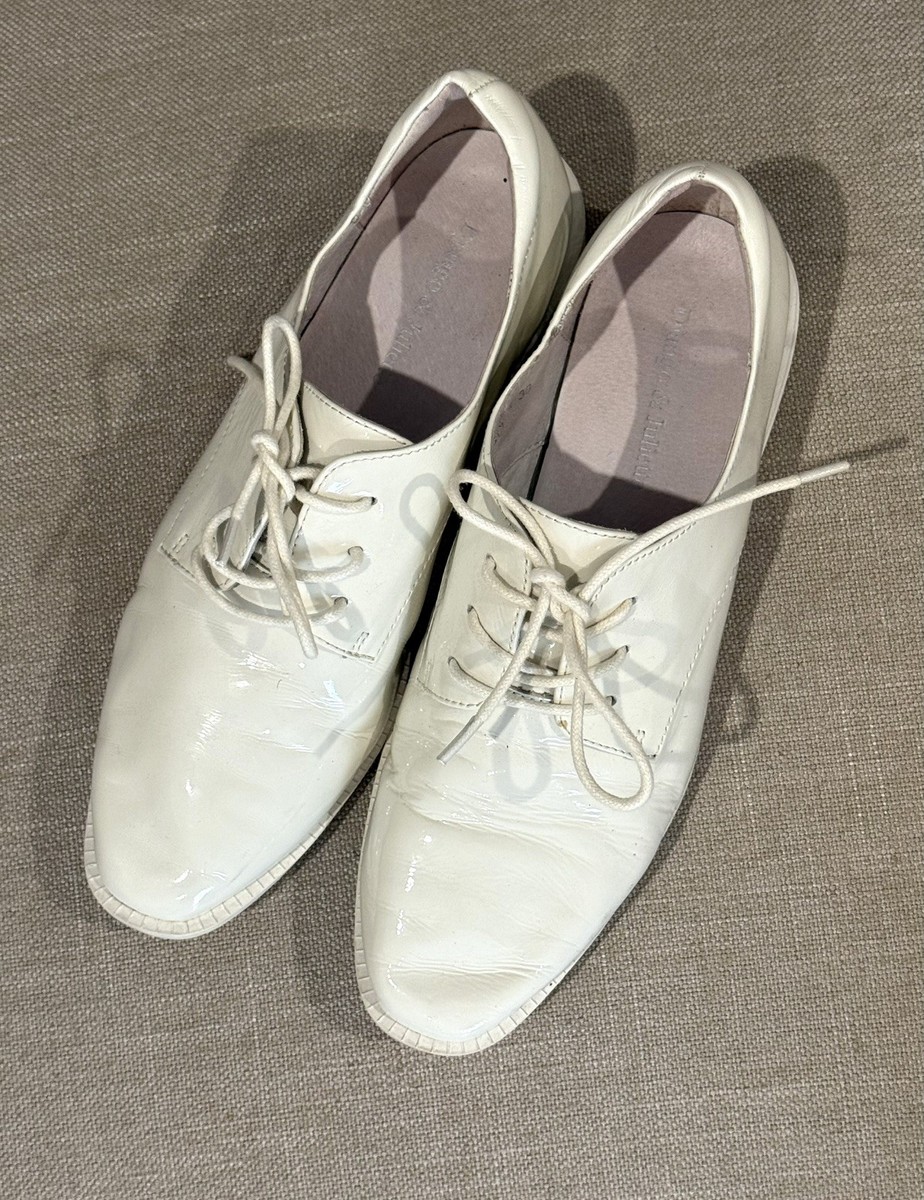 DJANGO & JULIETTE Barrick Dj White Patent Leather Size 38 RRP $138 View 4