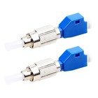 2 Pcs Fiber Optic Adapters FC Male to LC Female Hybrid Converter Adapters