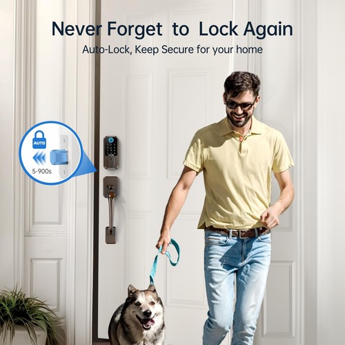 Hornbill Smart Lock with Handle Sets: Smart Deadbolt Keypad LockFront Door Lo... - Picture 5 of 8