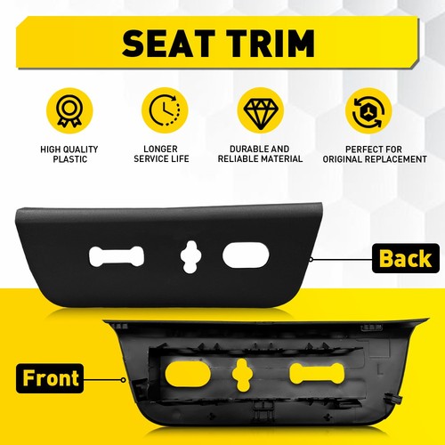 Front Driver Seat Switch Housing Trim Bezel Panel Black For 11-16 Ford F250 F350 - Picture 5 of 13