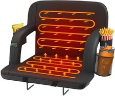 21" Dual-Sided Heated Stadium Seats for Bleachers with Back , 3 Levels Heatin...