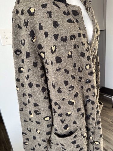Anthropologie Aldo Martins Isabella Strickjacke Pullover Animal Print Gr. 2X LESEN - Bild 6 von 24