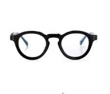 Optimum Optical Readers, Beveled Black Frames with Rounded Lenses, COOPER