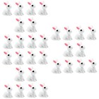  3 Pieces Mini House Ornament Miniatures Garden Decoration Rabbit Photo Props