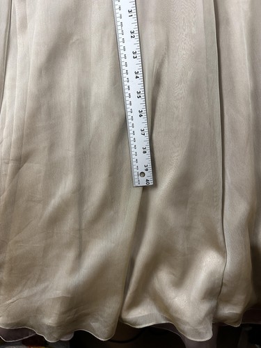 Watters & Watters Kleid Damen 10 Champagner Schwarz Chiffon Neckholder Langkleid 9592 - Bild 7 von 13