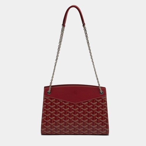 Goyard Rouette Structure PM Red Goyardine Coated Canvas and Leather Shoulder Bag