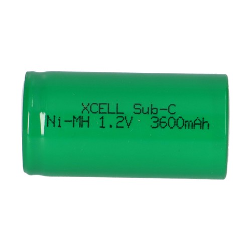 Batería XCell Sub-C 1.2V 3600mAh X3600SCR Celda Industrial - Imagen 2 de 7