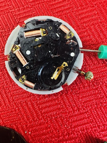 Lote Temporizador Mundial Seiko 5T52 3 Movimientos Cuadros Estuche Fecha Trasera Ruedas Piezas Reparación - Imagen 9 de 14