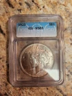 1923 ICG MS65 Peace Silver Dollar Coin