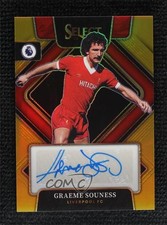 2022 Panini Select Premier League Signatures Gold Prizm /10 Graeme Souness Auto