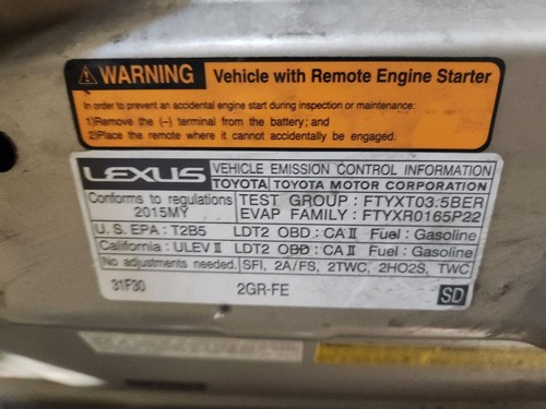 Alternator Japan Built 150 Amp 3.5L AT Fits 14-15 LEXUS RX350 1211318 - Picture 12 of 12