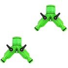 2 Pieces Schlauch Verbindungsstück Schlauchverbinder Wasserschlaucharmatur