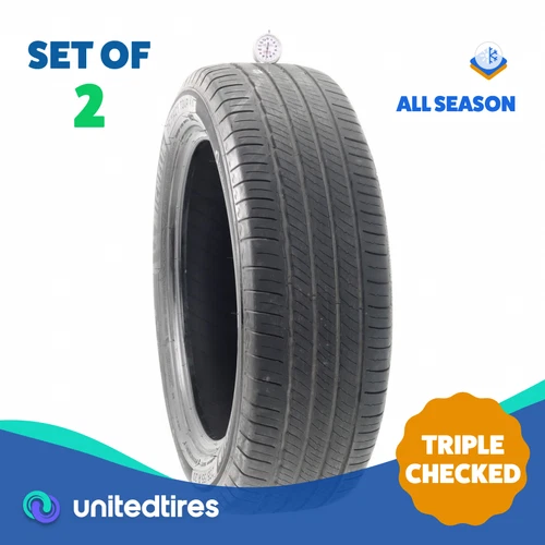 Set of (2) Used 235/55R20 Michelin Primacy Tour A/S 102H - 7/32