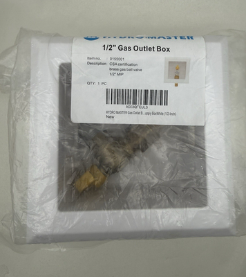 #ad HYDRO MASTER Gas Outlet Box 1 2quot; NPT White Gas Supply Easy Install W Defect... $21.75