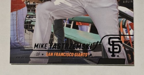 MIKE YASTRZEMSKI 2022 Topps Stadium Club - Black Foil #224 Giants All-MLB - Picture 4 of 4