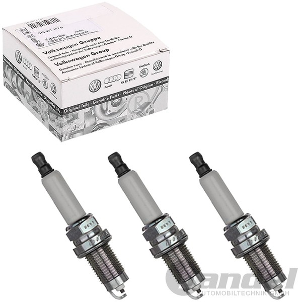 3X Original VAG ZÜNdkerze Passend FüR 1.2 VW Polo 9N FOX Skoda Roomster Fabia 6Y-image