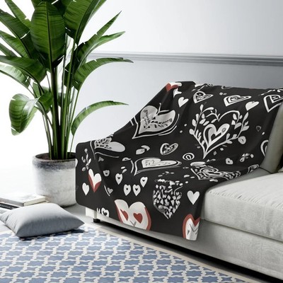 Nordic Cozy Sherpa Fleece Blanket Scandinavian Winter Style