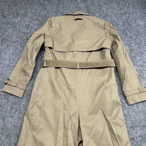 Sam Edelman Trench Coat Womens Small Belted Double Breasted Classic Long Jacket - Picture 9 of 20