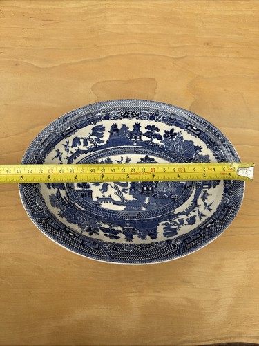 Johnson Bros Brothers Churchill Willow Blue White Dinnerware 6 Pieces Set - Picture 4 of 15