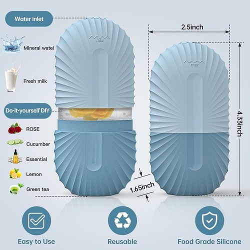 Eis Gesichtsroller Eiswürfel Beauty Massage Silikon Eisform für Augenschwellungen Eis - Bild 2 von 25
