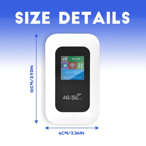 4G Mobiler WiFi, Tragbarer Hotspot 150Mbit/s Mobiler WLAN Router Reisen Router - Afbeelding 11 van 12