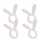 4 STÜCKE Kreative Ostern Serviettenring Cartoon Kaninchen Serviettenhalter