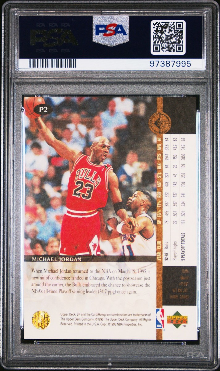 その他 SP Playoff Heroes Michael Jordan PSA 10 1994 SP CHAMPIONSHIP MICHAEL JORDAN #P2 PLAYOFF HEROES HOF