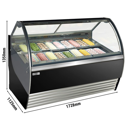 GGM Gastro Eistheke NOLAN - 1730mm - Umluft - für 18x 5 Liter Eisbehälter - - Bild 5 von 5