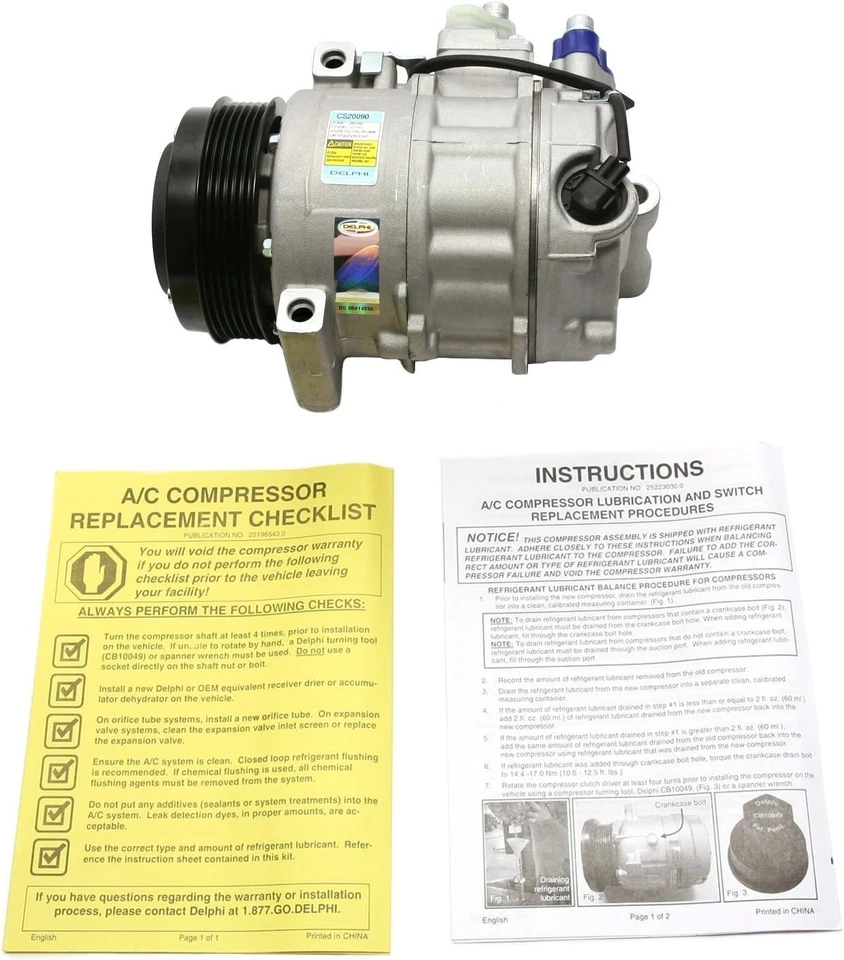 Компрессор переменного тока для 2001 2002 2003 2004 2005 Mercedes C240 C320 C280 C350 * новый - Изображение 4 из 4