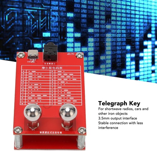 Automatyczny klucz telegraficzny 5V CW Kody Morse'a Klucz z magnetyczną stałą podstawą do Shor FY - Zdjęcie 12 z 23