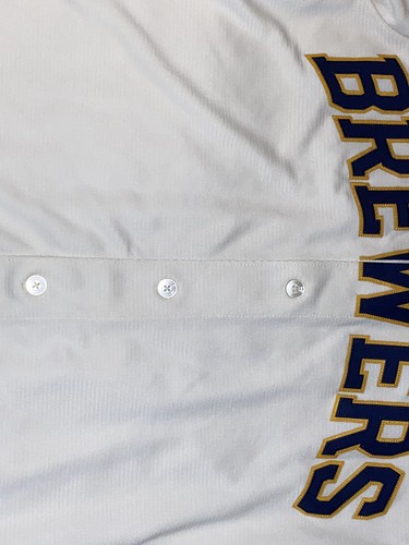 Nike Milwaukee Brewers Creme Trikot Herren Gr. Medium " - Bild 5 von 13