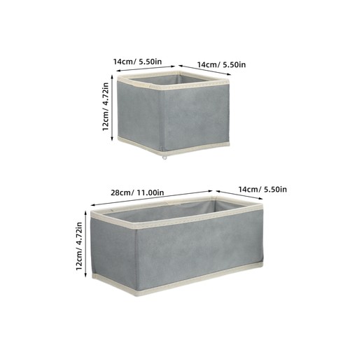  12pcs Foldable Cloth Storage Box: Drawer Organizer for Clothes Underwear - - Picture 9 of 12