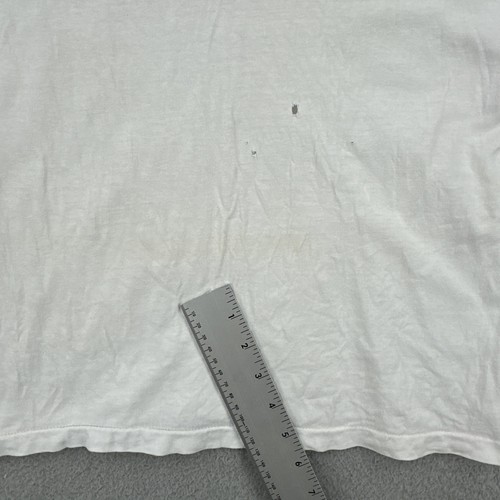 Vtg Hanes Beefy-T XL White Single Stitch Shirt Made In USA Emerald Isle NC Fest - Picture 12 of 24