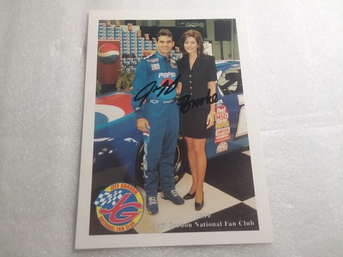 Vintage 1999 Jeff Gordon Fan Club handsigniert Jeff Gordon & Brooke Sealy PLUS!!