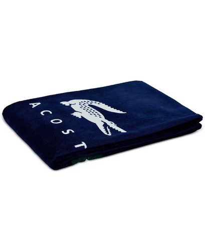 ORIGINAL Lacoste Beach Towel Large 100% Cotton New 36x72” - Picture 4 of 5